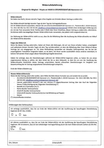 Widerrufsbelehrung herunterladen